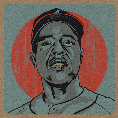 BHM: Hank Aaron graphic design illustration