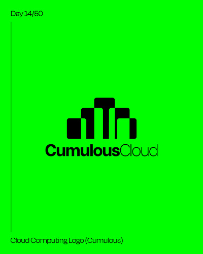 Day 14: Cloud Computing Logo - Cumulous #dailylogochallenge brand identity branding dailylogochallenge graphic design logo