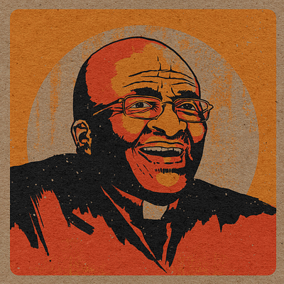 BHM: Desmond Tutu graphic design illustrations