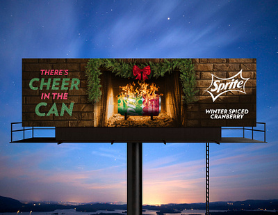 Sprite Cranberry billboard campaign advertising billboard branding campaign graphic design illustration marketing mass marketing photoshop print vector