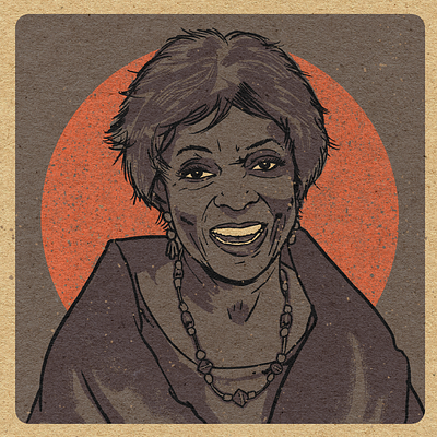 BHM: Ruby Dee graphic design illustration