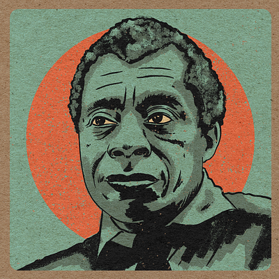 BHM: James Baldwin graphic design illustration