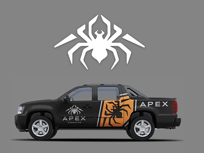 Apex Extermination Identity bold branding brandmark contractor exterminator graphic design identity design insect lettering logo logodesign logos mountain peak predator spider strong tarantula technology tough