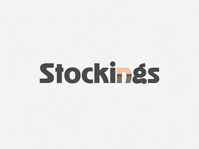 Stockings | Typographical Poster font graphics illustration minimal poster sans serif simple text typography word