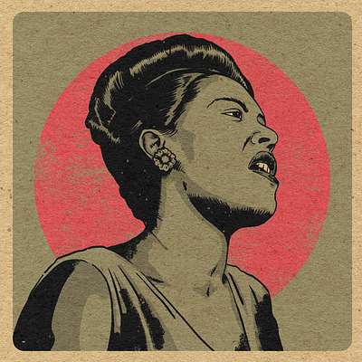 BHM: Billie Holiday graphic design illustration