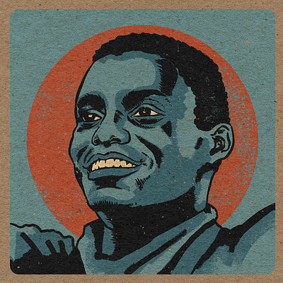 BHM: Carl Lewis graphic design illustration