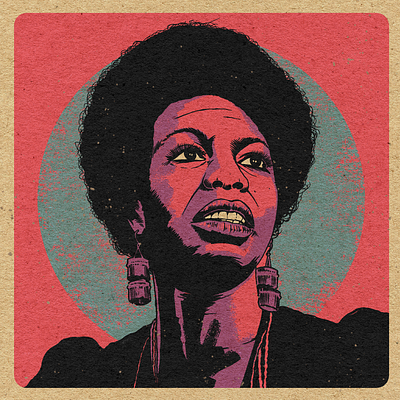 BHM: Nina Simone graphic design illustrate