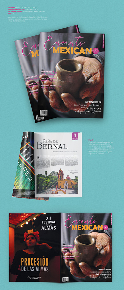 Encanto mexicano - Revista editorial graphic design