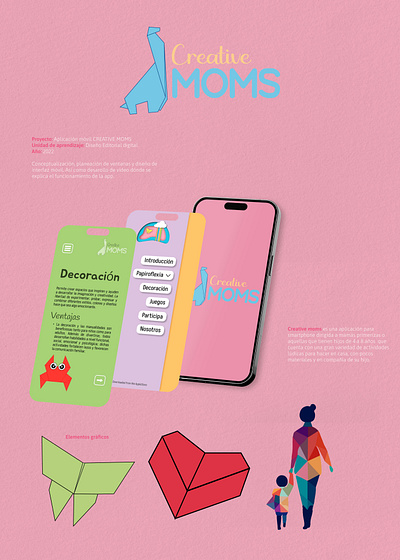 Creative moms - Diseño de app animation graphic design