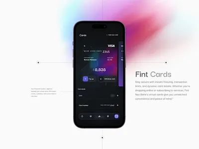 Fint Neo Bank Leveraging Blockchain Technology app blue branding card colors colour crypto design finance fintech graphic design green logo motion graphics pink purple typography ui ux vector