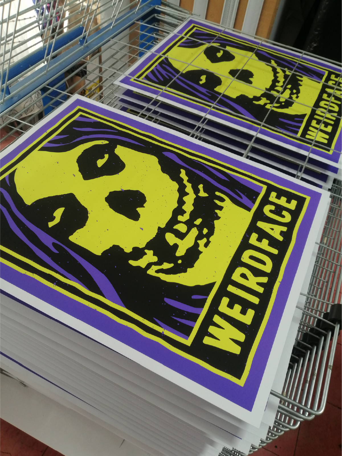 WEIRDFACE PRINT 2024 art branding design design studio graphic design illustration misfits poster print weirdface