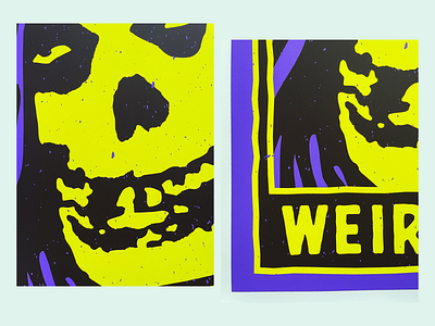 WEIRDFACE PRINT 2024 art branding design design studio graphic design illustration misfits poster print weirdface