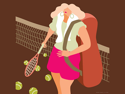 Tennis court sports tennis woman