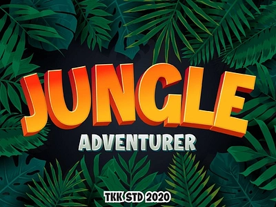 Jungle Adventurer – Gaming Font branding cartoon children display font font fun gaming kids movie playful poster youtube