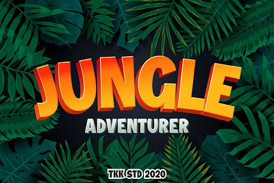 Jungle Adventurer – Gaming Font branding cartoon children display font font fun gaming kids movie playful poster youtube