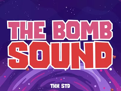 The Bomb Sound – Modern Block Gaming Font branding children display font font fun funny gaming kids movie playful poster typeface youtube