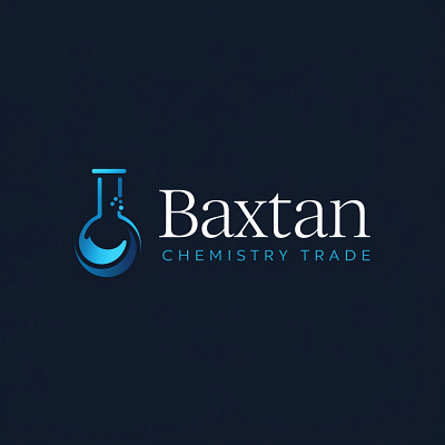 BAXTAN Logo design. chemical chemistry chemistry logo company madicen minimalistic