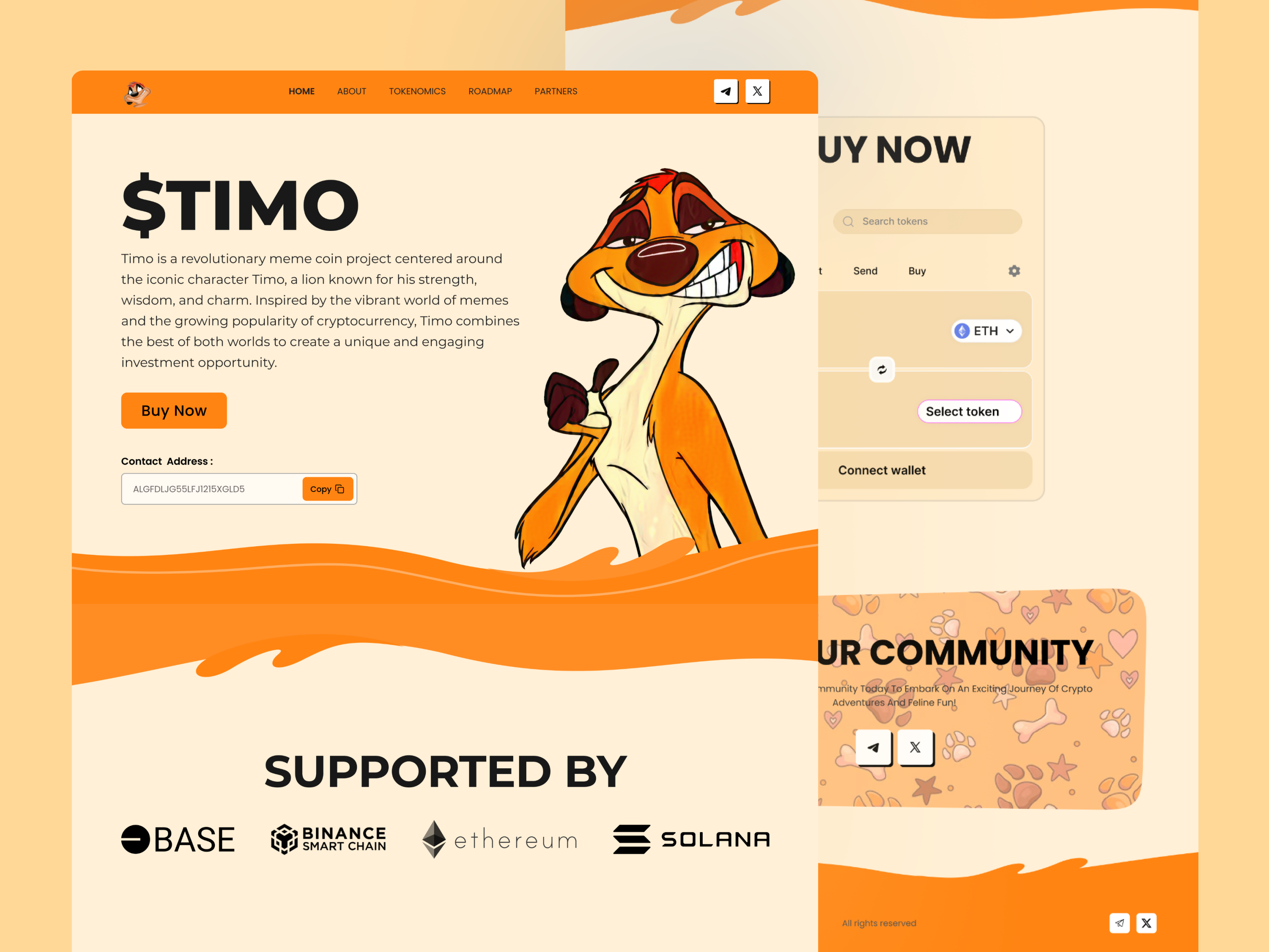 Meme Token Website Design meme meme coin meme landing page meme token website meme website