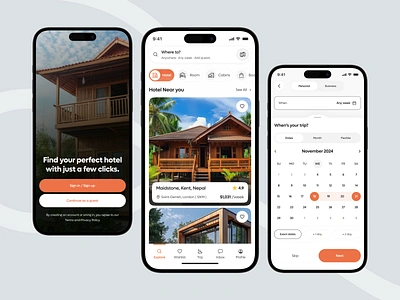 Hotel Booking App ai booking airbnb booking app creativetravelui hotel booking hotel booking app hotelbookingappdesign mobile app online booking online hotel booking reservation room room booking travel traveluxdesign ui design ui ux design vacation visual design