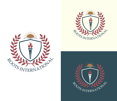 Roots International School Emblem creativedesign designforeducation dribbbleshots educationallogo emblemdesign graphicdesign knowledgeispower logodesign logoinspiration schoolbranding