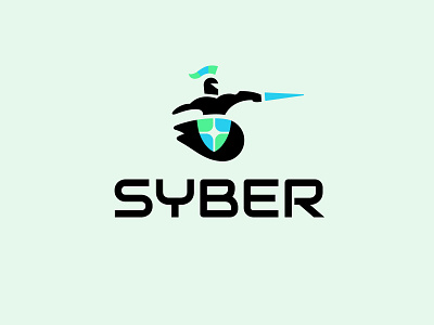 Syber bold branding cloud cyber design geometric logo logodesign modern security