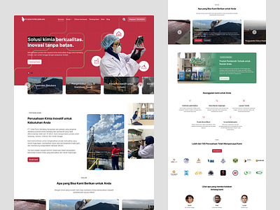 Gilda Putra Gemilang: Chemical Solutions Company Website responsive web design ui design