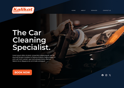 Car Detailing Landing Page ver 2 branding graphic design logo ui web design