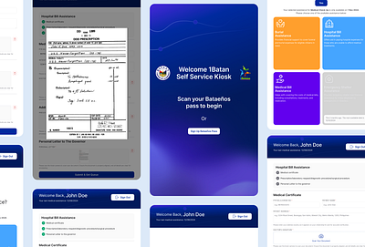 Kiosk Philippines Government application apps design document government kiosk modern philippines professional self service service simple ui ux