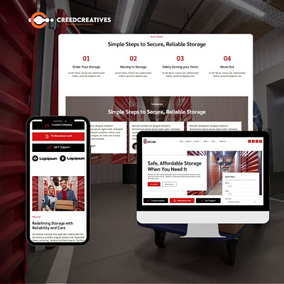 Streamlined Storage Solutions by Creed Creatives 📦✨ agencycreative elementor ui uiux webdesign webdevelopment website
