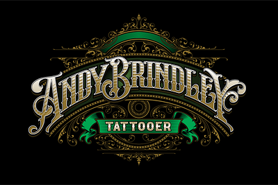 Lettering Typography for Tatoo Shop graphic design hand drawing lettering typography vector victorian