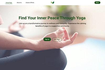 Yoga Website Landing Page Design dashboard design e commerce design landing page light mode ui yoga website