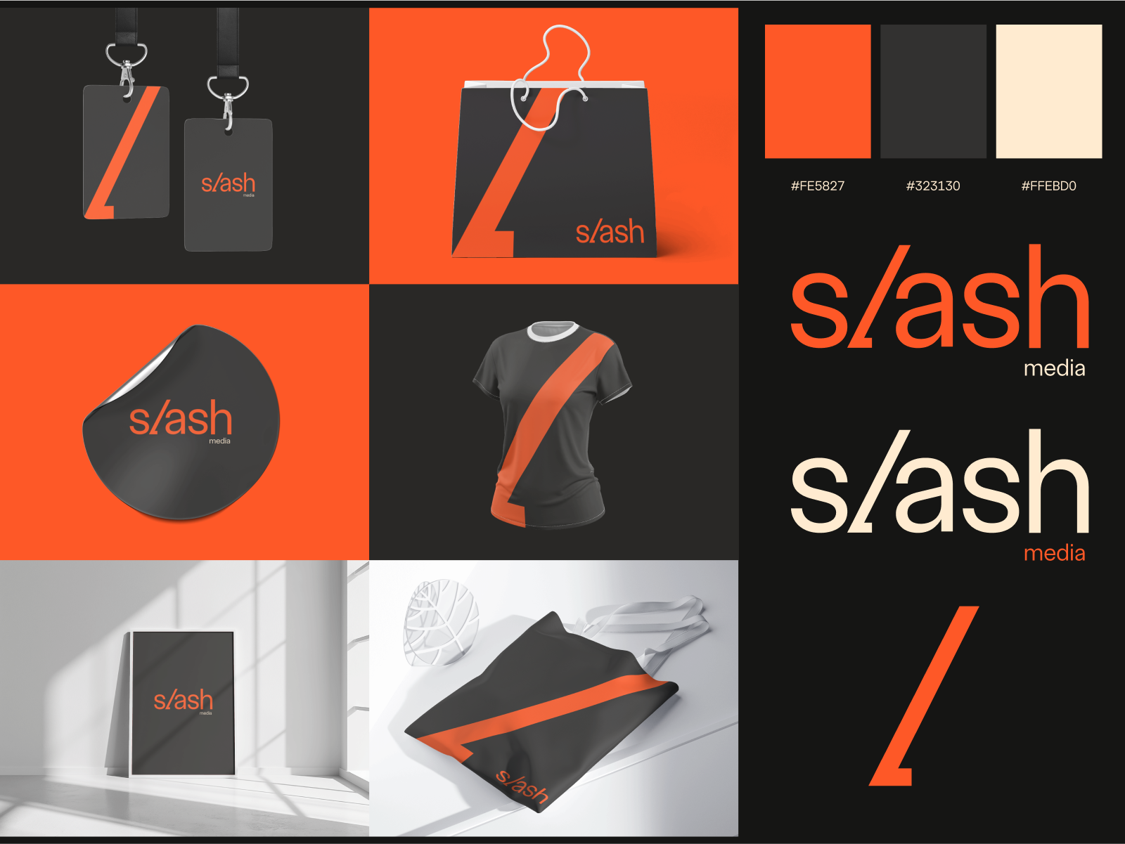 House of Slash branding colour palette content design centric design language illustrations logo webpage