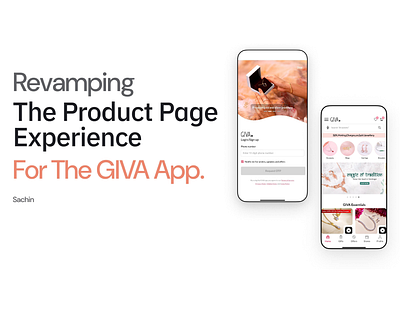 Revamping The Product Page Experience For The GIVA App. app design branding design product design saas ui uiux ux