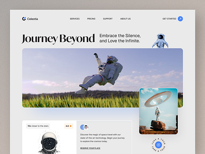 Celestia - Website Design air space bluemoon celstia rocket space space travel spacex travel travel beyond ui uidesign uiux website design