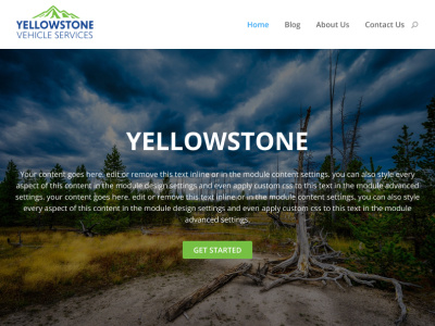 Yellowstone Vehicle Services graphic design