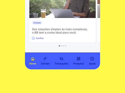 Banco do Brasil app application interace mobile app ui user experience ux website