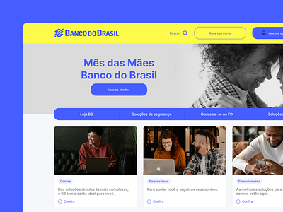 Banco do Brasil ui user experience ux website