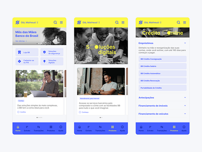 Banco do Brasil app application ui user experience ux