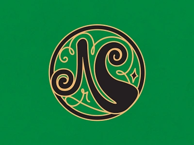 monogram emerald city inspired monogram n monogram oz swirly wicked wizard wizard of oz