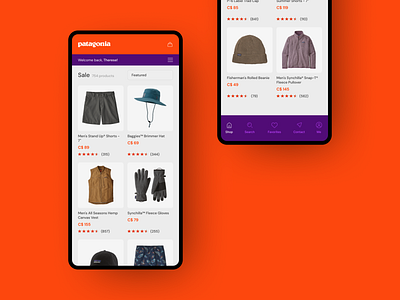 Patagonia patagonia responsive ui user experience user interface ux website