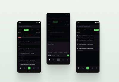 Task manager concept design designshowcase dribbble minimaldesign productivityapp ui ux