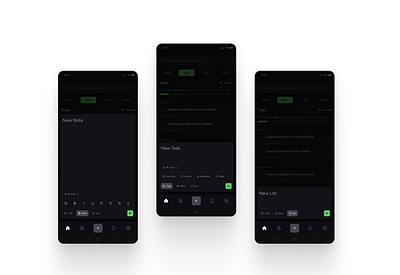 Task Manager , Adding notes , list and task on the go designshowcase productivity app task manager ui ux