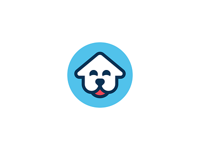 Dog House - Logo Design (Unused) animal branding building dog face freelance logo design freelance logo designer home house kennel logo logo design logo designer minimal pet petshop roof simple smile