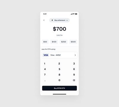 Buy Token app design ui uiux ux