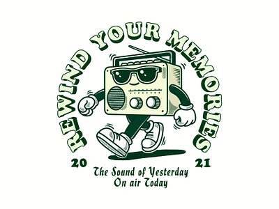 Classic Radio art branding characterdesign characters classic radio classic radio retro classic retro cute art cute illustration design illustration logo radio radio character radio mascot radio retro retro design retro mascot rubber hose