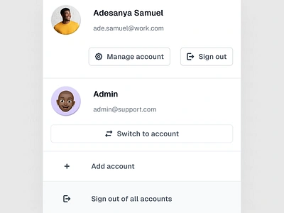 Add account component design ui uiux ux visualdesign