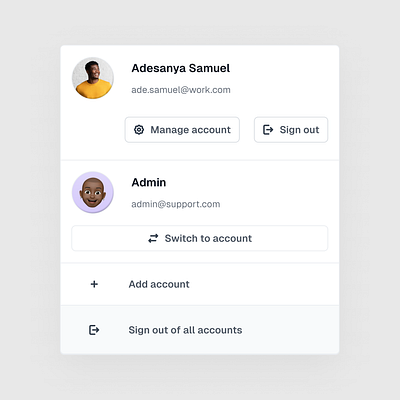 Add account component design ui uiux ux visualdesign