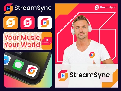 StreamSync S Letter Modern play abstract logo design app icon brand button logo for sale free logo letter s logo logo logo designer logo trends 2024 logotype media logo modern logo music logo play icon play logo player logo s letter s play logo stream logo streamsync