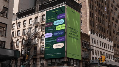 Wegrow billboards advertising billboards brand branding design subscription fun graphic design green logo minimalistic poster print printing services studio wegrow