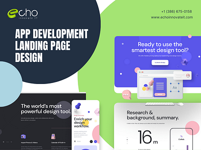 App Development Landing Page Design – UI/UX Design app development